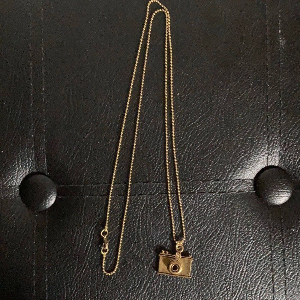 Vintage camera necklace 70cm chain